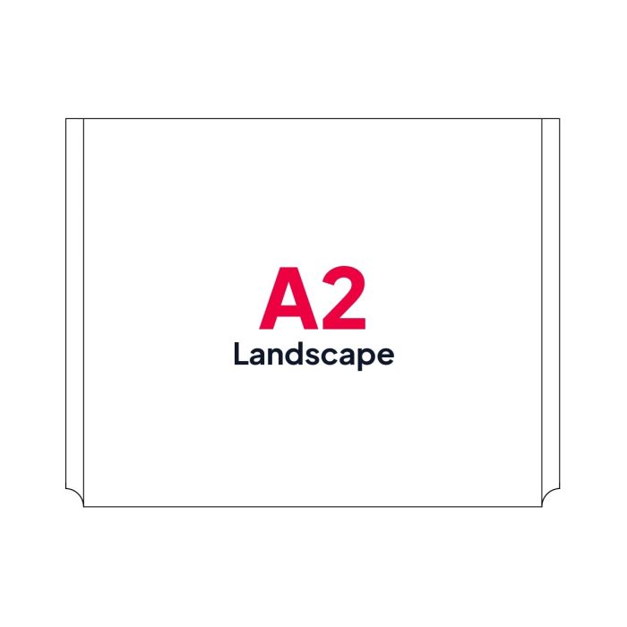 A2 Landscape Poster Pocket for Cable Displays
