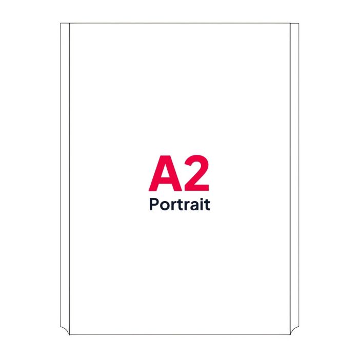A2 Portrait Poster Pocket for Cable Displays