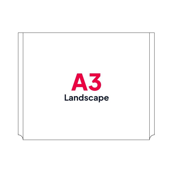 A3 Landscape Poster Pocket for Cable Displays