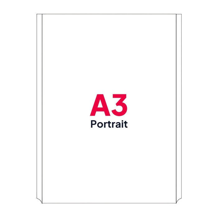 A3 Portrait Poster Pocket for Cable Displays