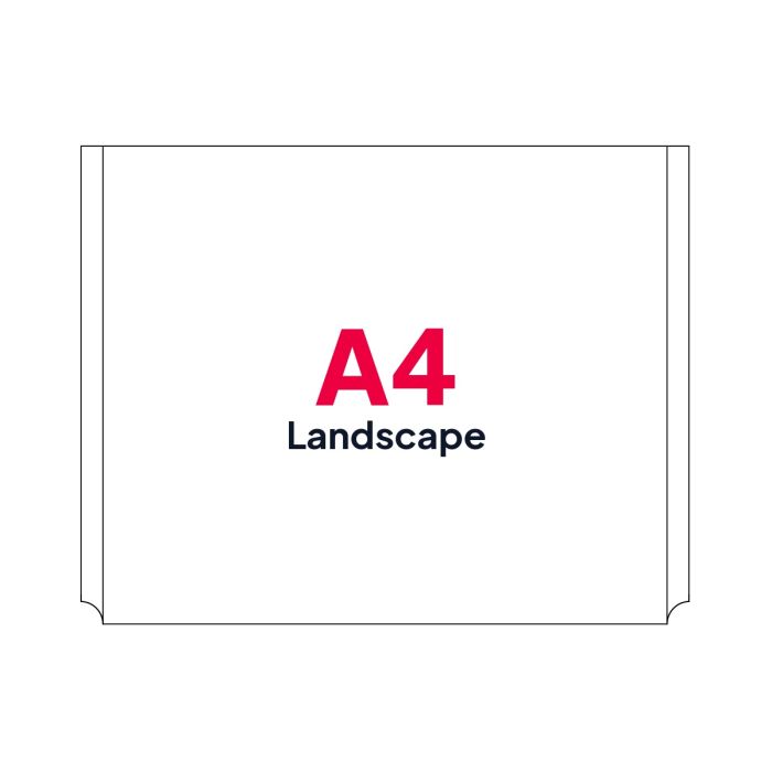 A4 Landscape Poster Pocket for Cable Displays