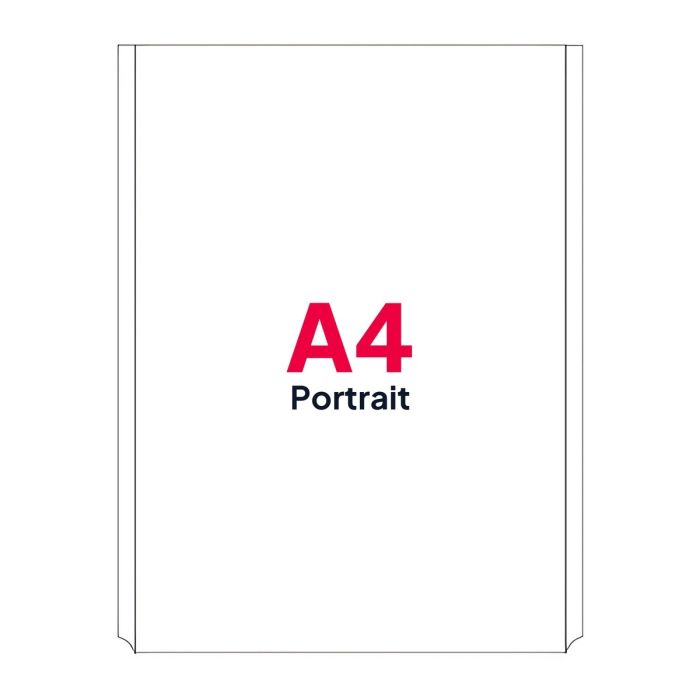 A4 Portrait Poster Pocket for Cable Displays