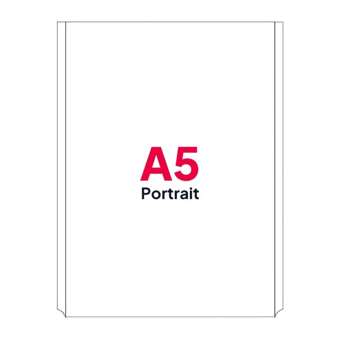 A5 Portrait Poster Pocket for Cable Displays
