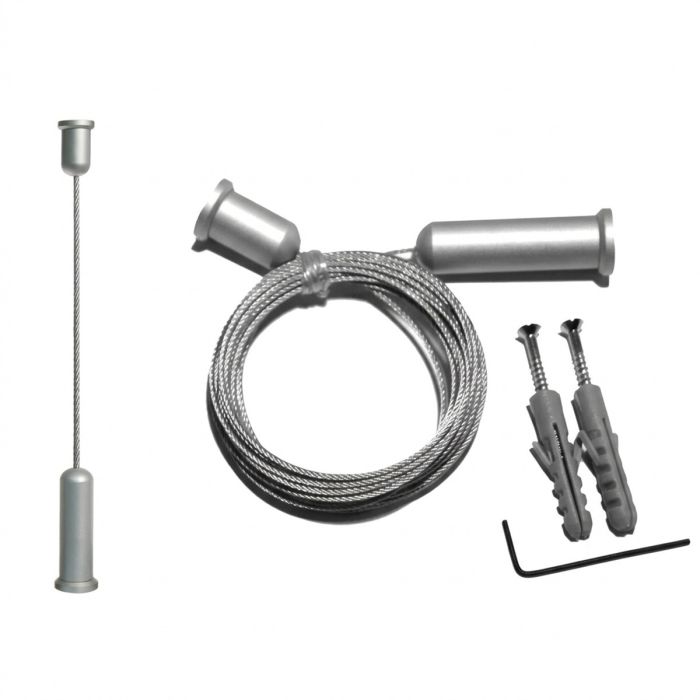 Cable display kit for floor-to-ceiling appications