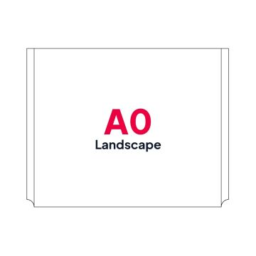 A0 Landscape Poster Pocket for Cable Displays