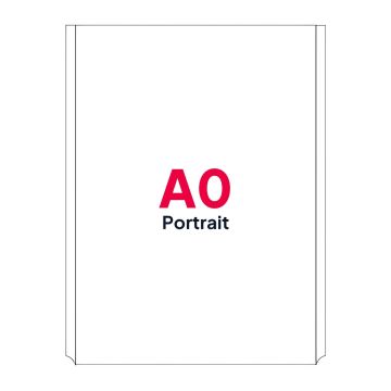 A0 Portrait Poster Pocket for Cable Displays