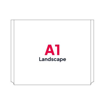 A1 Landscape Poster Pocket for Cable Displays