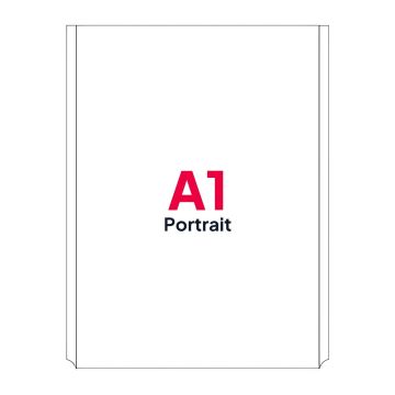 A1 Portrait Poster Pocket for Cable Displays