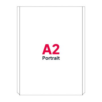 A2 Portrait Poster Pocket for Cable Displays