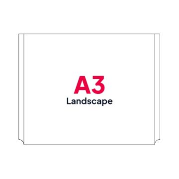 A3 Landscape Poster Pocket for Cable Displays