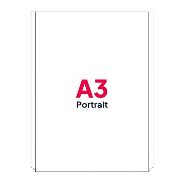 A3 Portrait Poster Pocket for Cable Displays