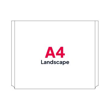 A4 Landscape Poster Pocket for Cable Displays