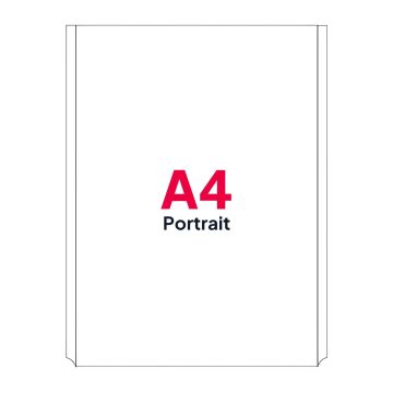 A4 Portrait Poster Pocket for Cable Displays