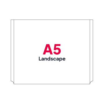 A5 Landscape Poster Pocket for Cable Displays