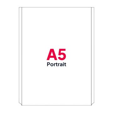 A5 Portrait Poster Pocket for Cable Displays