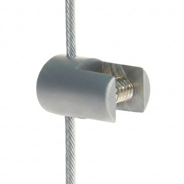 Cable display clamp for 8mm panels. Single sided