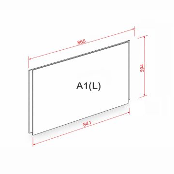 poster pocket dimensions A1 clear acrylic